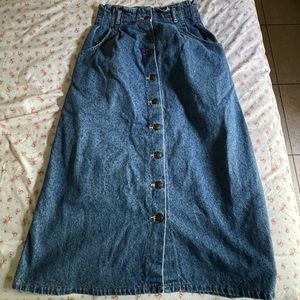 Lee denim maxi skirt